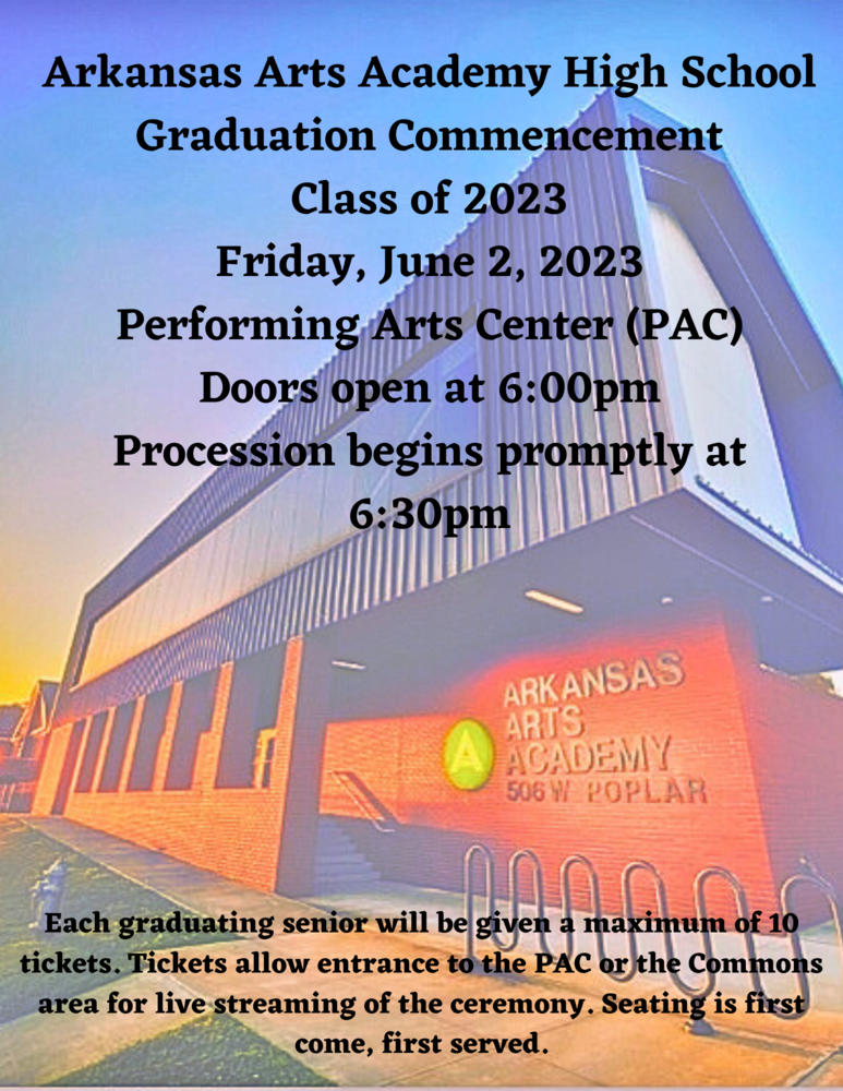 Graduation Information Flyer and ticket information