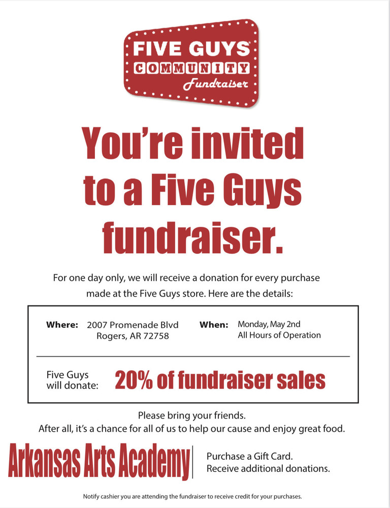Five Guys Fundraiser