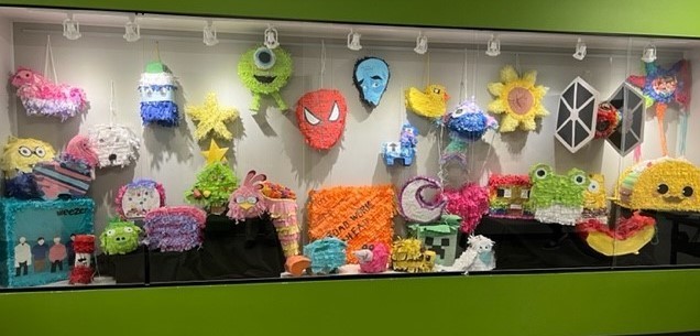 Students in Mr. Martinez classes create pinatas