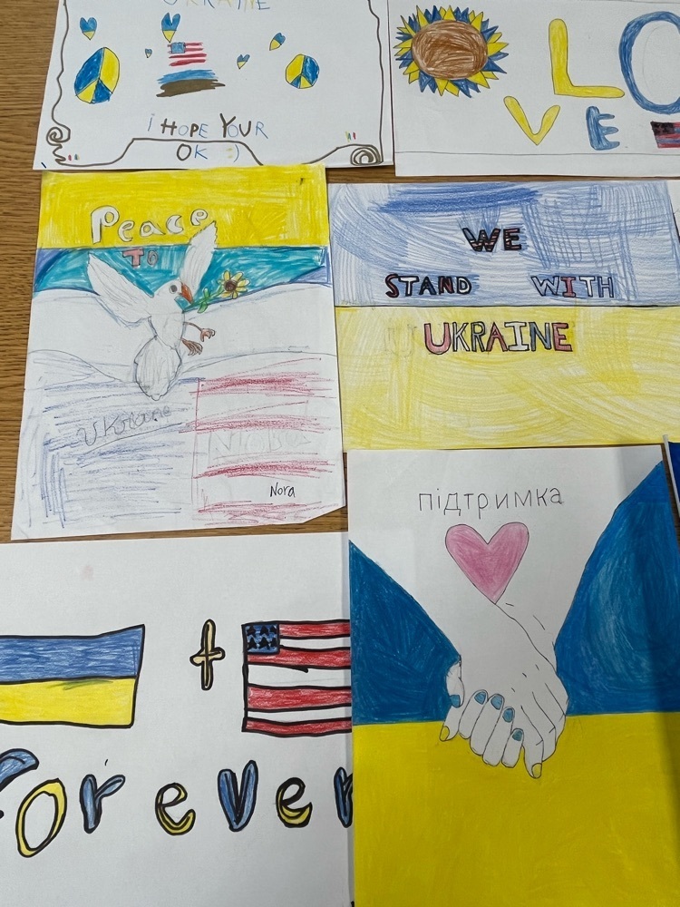 Just a few of the many pieces of artwork created in Mr. Papania’s 5th grade Social Studies class.