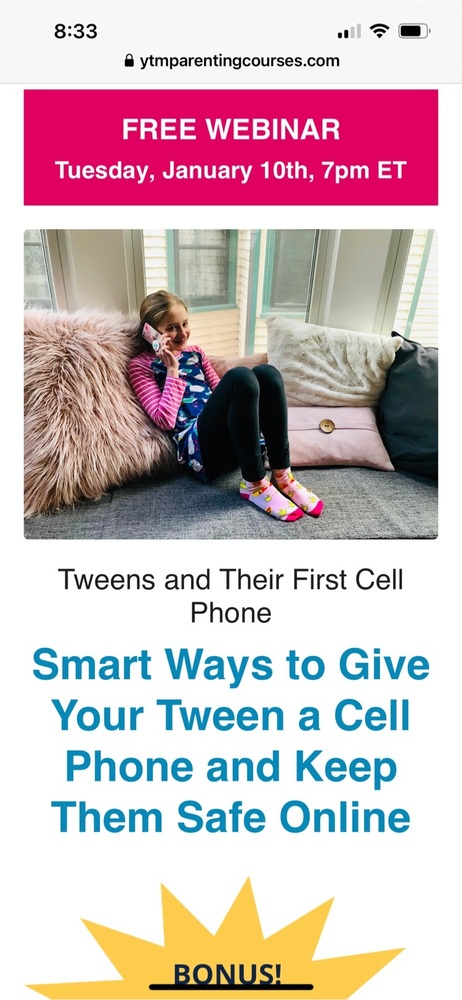 parent webinar for teen phone safety