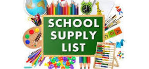 7-12 Supply List and Other News