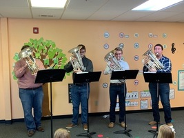Kindergarten was visited by the Southwind Euphonium Quartet
