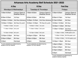 HS Schedules & Parking Passes