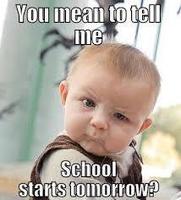 School Starts in the Morning at AAA 7-12!!